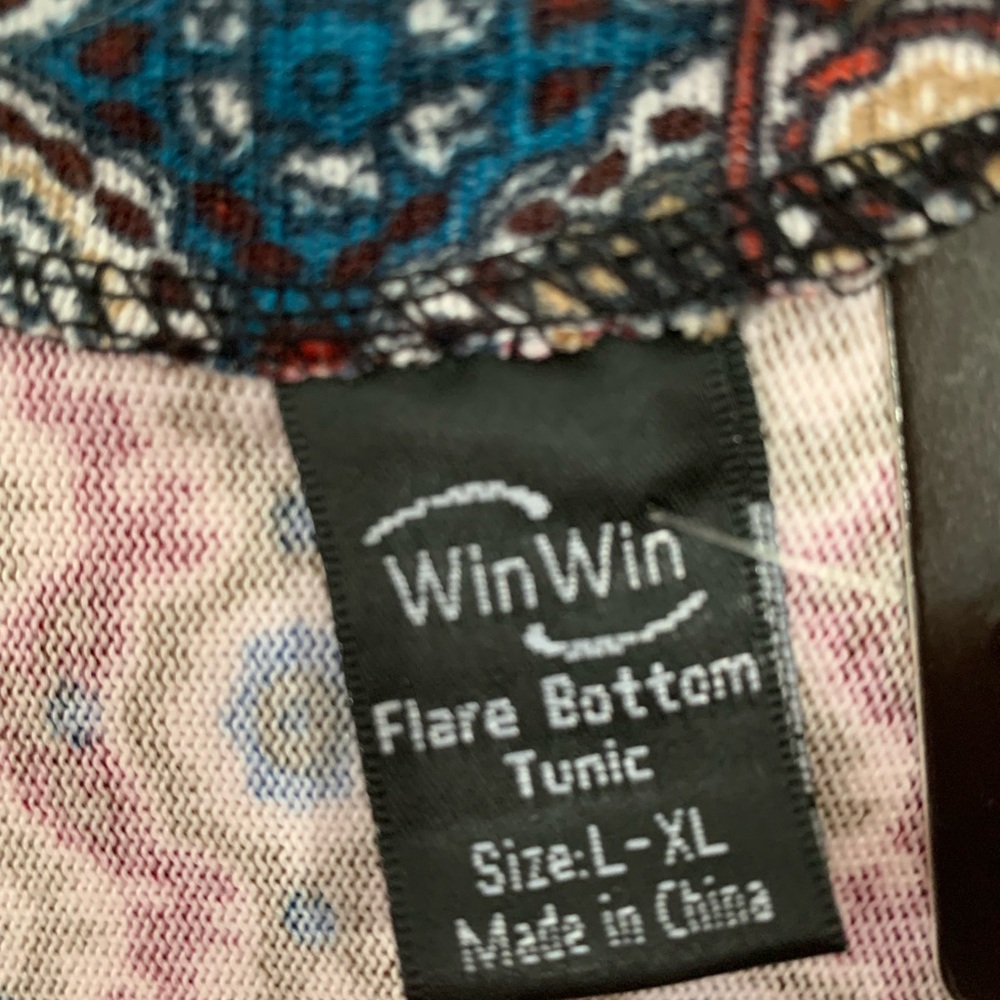 2/$25.   Winwin tunic top with flare sleeves.  Perfect with leggings and boots - Picture 7 of 7